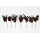 Purple, Burgundy & Black Gothic Hair Pins – Set of 7