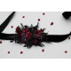 Purple, Burgundy & Black Gothic Flower Belt