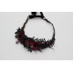Purple, Burgundy & Black Gothic Floral Crown