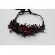 Purple, Burgundy & Black Gothic Floral Crown