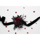 Purple, Burgundy & Black Gothic Wrist Corsage