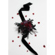 Purple, Burgundy & Black Gothic Wrist Corsage