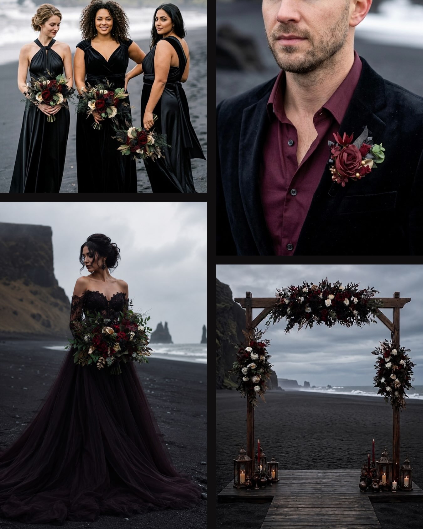 Save this wedding moodboard for your big day 💍

Deep Burgundy & Dark Moody Tones — a rich, dramatic, and sophisticated c